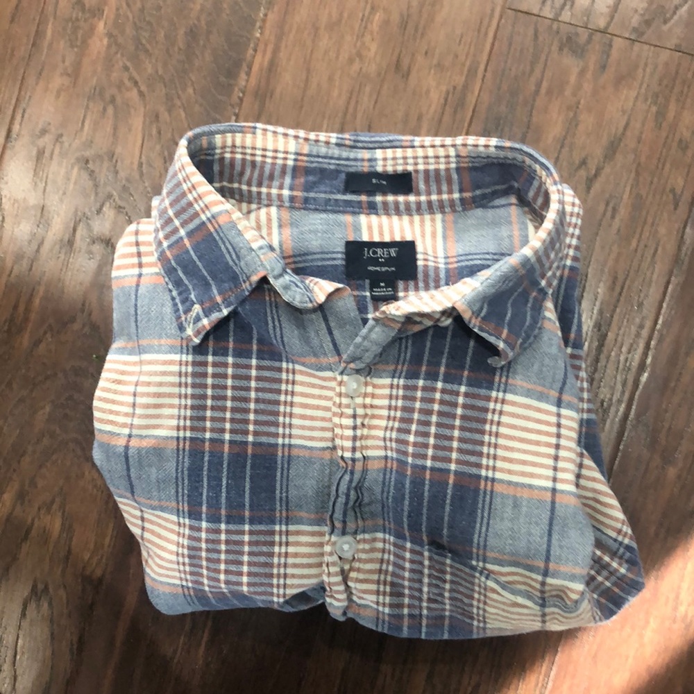J Crew homespun shirt slim medium